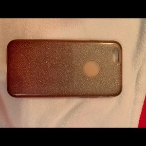 iphone 6,6s,7,8 sparkly pink ombré case